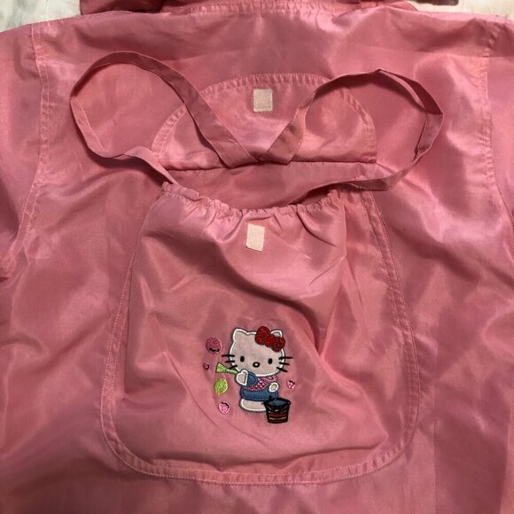 Hello Kitty Foldable Jacket Bag Reversible Lightweight Windbreaker Pink Medium - Picture 5 of 9